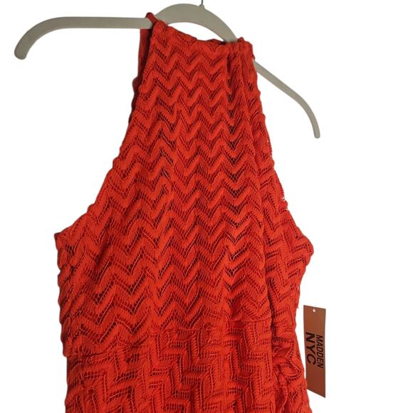 Madden NYC Chic Red Midi Dress with Timeless Appeal - Picture 5 of 10